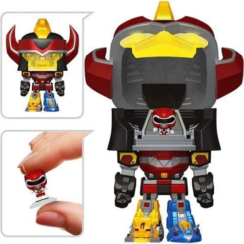 Funko Pop! Bitty Bot Mighty Morphin Power Rangers Megazord with Red Ranger Vinyl Figure - ToyShnip