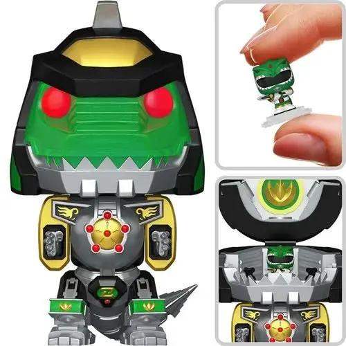 Funko Pop! Bitty Bot Power Rangers Dragonzord with Green Ranger Vinyl Figure - ToyShnip