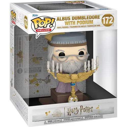 Funko Pop! Deluxe #172 Harry Potter and the Prisoner of Azkaban - Dumbledore with Podium Vinyl Figure - ToyShnip
