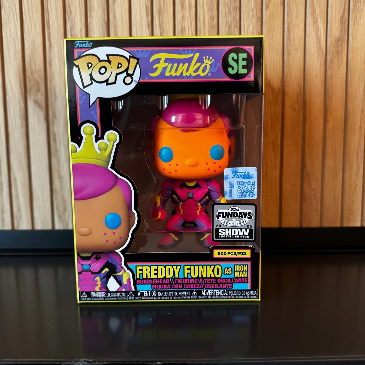 Funko Pop Freddy Funko As Iron Man Blacklight LE500 - ToylandEU