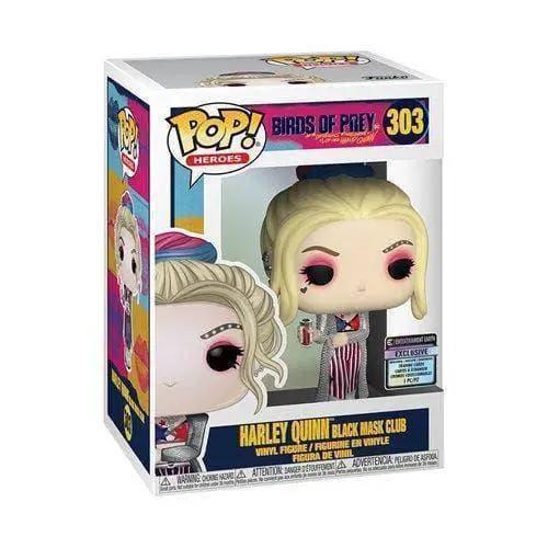  Funko Pop! Heroes 303 Birds of Prey Harley Quinn Black Mask Club w/ Collectible Card - EE Exclusive -  ToylandEU™