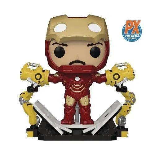  Funko Pop! 905 - Marvel Iron Man with Gantry Glow-in-the-Dark Deluxe Vinyl Bobble Head - PX -  ToylandEU™