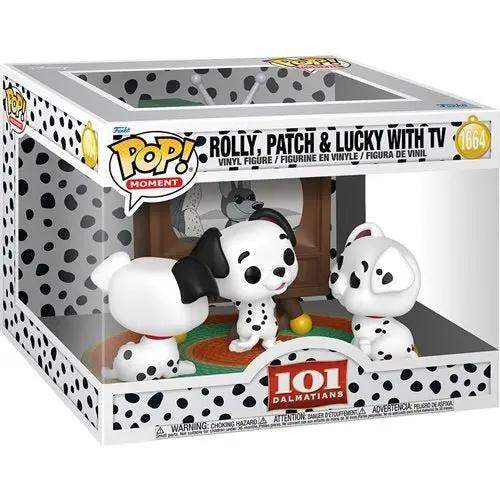Funko Pop! Moment 1664 - 101 Dalmatians - Rolly, Patch, & Lucky with TV Vinyl Figure - ToyShnip