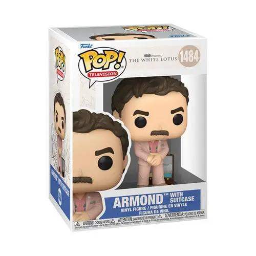 Funko Pop! Television 1484 - White Lotus - Armond with Suitcase Vinyl Figure - ToyShnip
