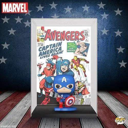 Funko Pop Captain America Avengers Comic Cover Figure With Case - ToylandEU