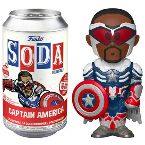 Funko Soda Captain America (Metallic, Sam, International, Opened) **Chase** - ToylandEU