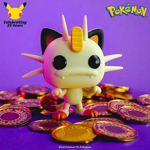 Funko Pop! Games Pokemon Meowth | Vinyl Figure | About 3.75 Inches Tall | Pokemon Fans