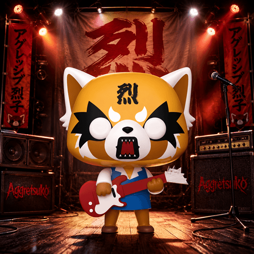 Funko Pop Vinyl Figure | Sanrio Aggretsuko With Guitar | Series #96 | Collectible