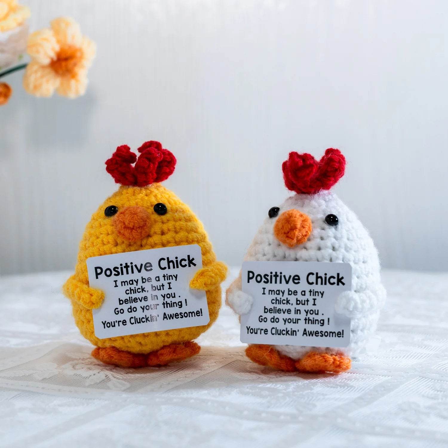 Funny Crochet Positive Energy Chick Doll Home Decoration - ToylandEU