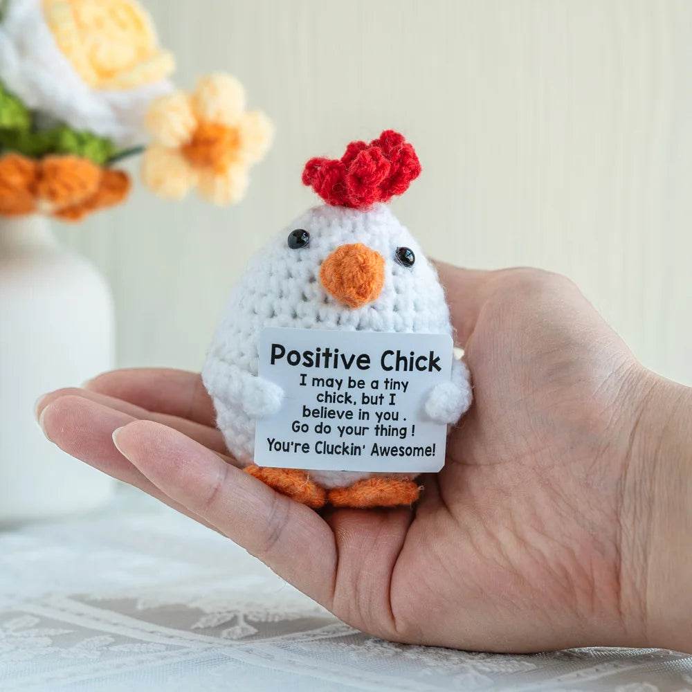 Funny Crochet Positive Energy Chick Doll Home Decoration - ToylandEU