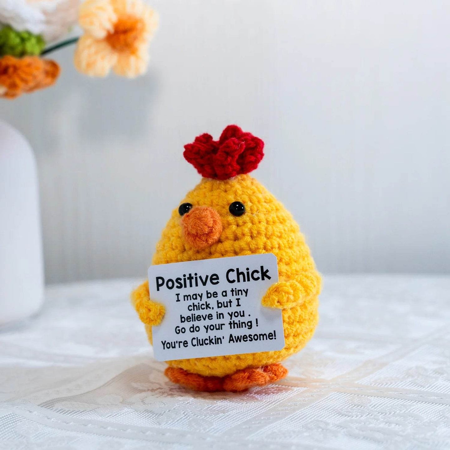 Funny Crochet Positive Energy Chick Doll Home Decoration - ToylandEU