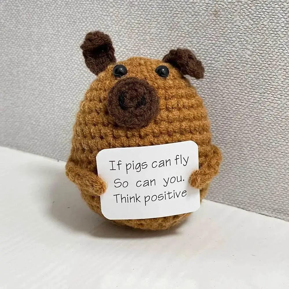  Funny Crochet Positive Energy Egg Doll Home Decor Gift -  ToylandEU™