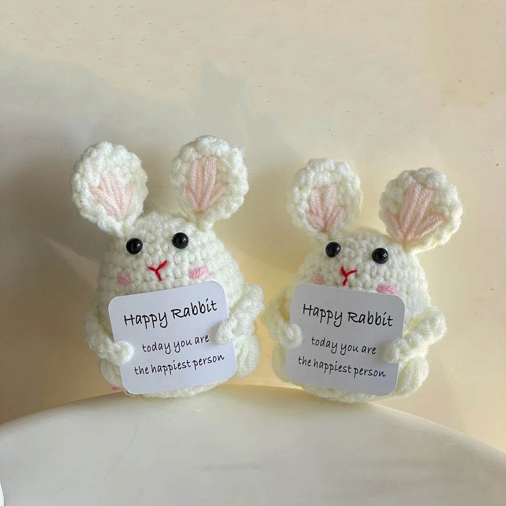 Funny Crochet Positive Energy Egg Doll Home Decor Gift - ToylandEU