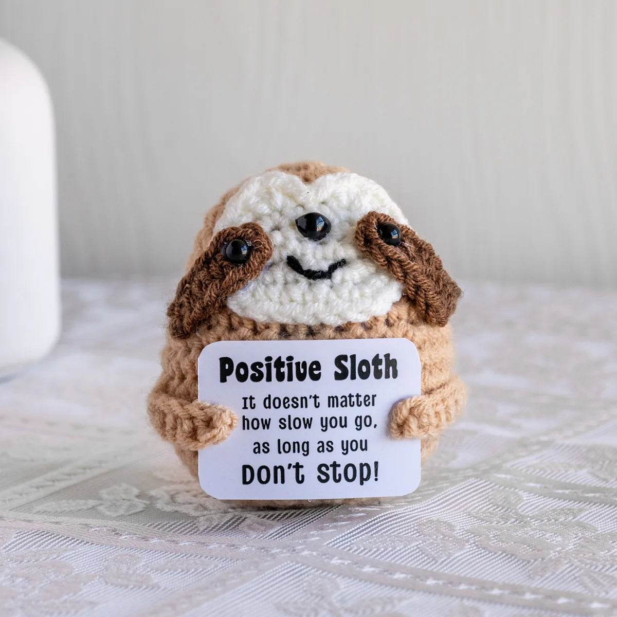 Funny Crochet Positive Energy Egg Doll Home Decor Gift - ToylandEU