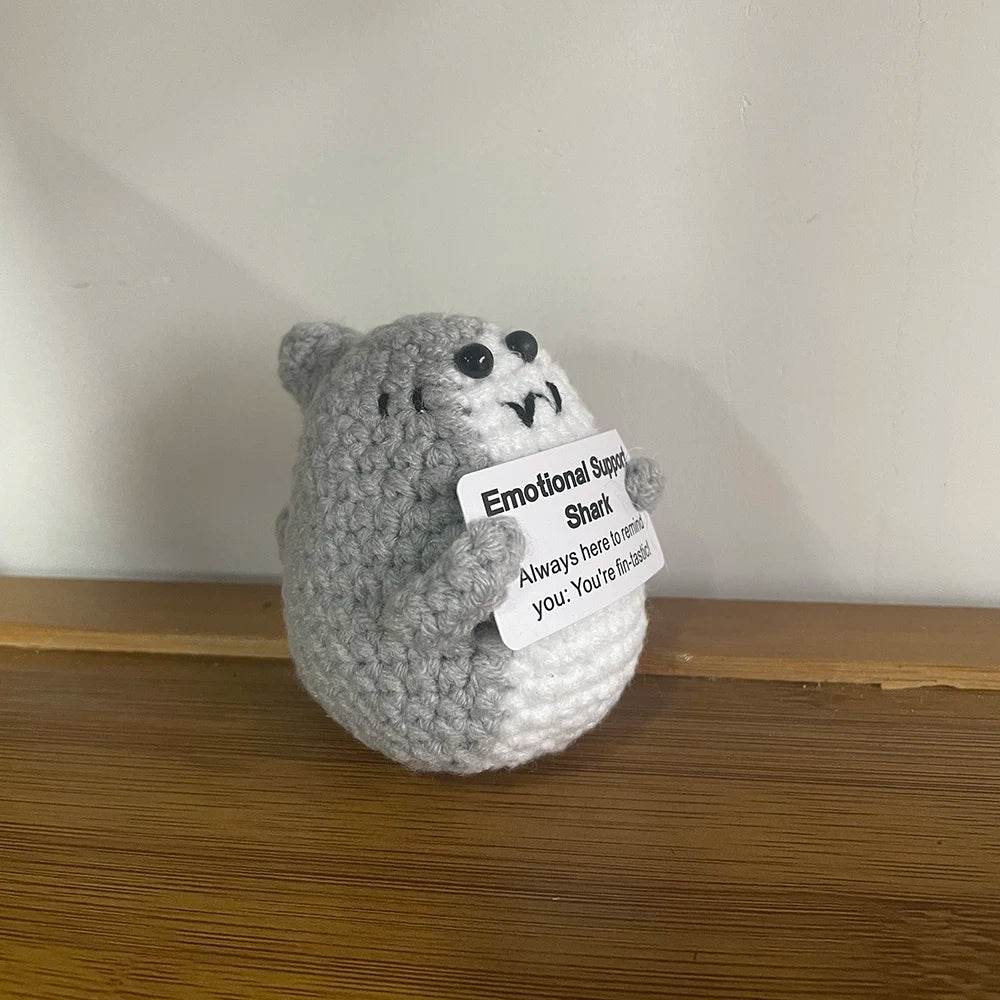 Funny Crochet Positive Energy Egg Doll Home Decor Gift - ToylandEU