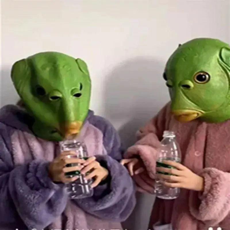  Funny Fish Head Mask Silica Gel For Halloween Parties -  ToylandEU™