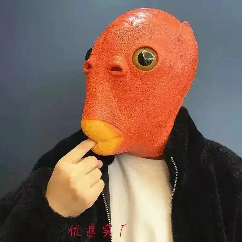  Funny Fish Head Mask Silica Gel For Halloween Parties -  ToylandEU™
