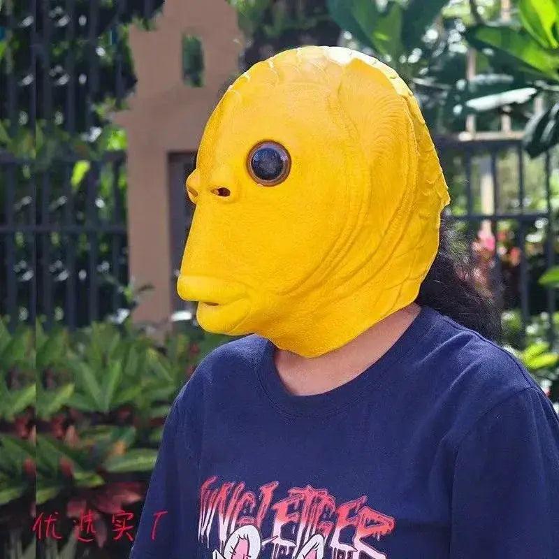  Funny Fish Head Mask Silica Gel For Halloween Parties -  ToylandEU™