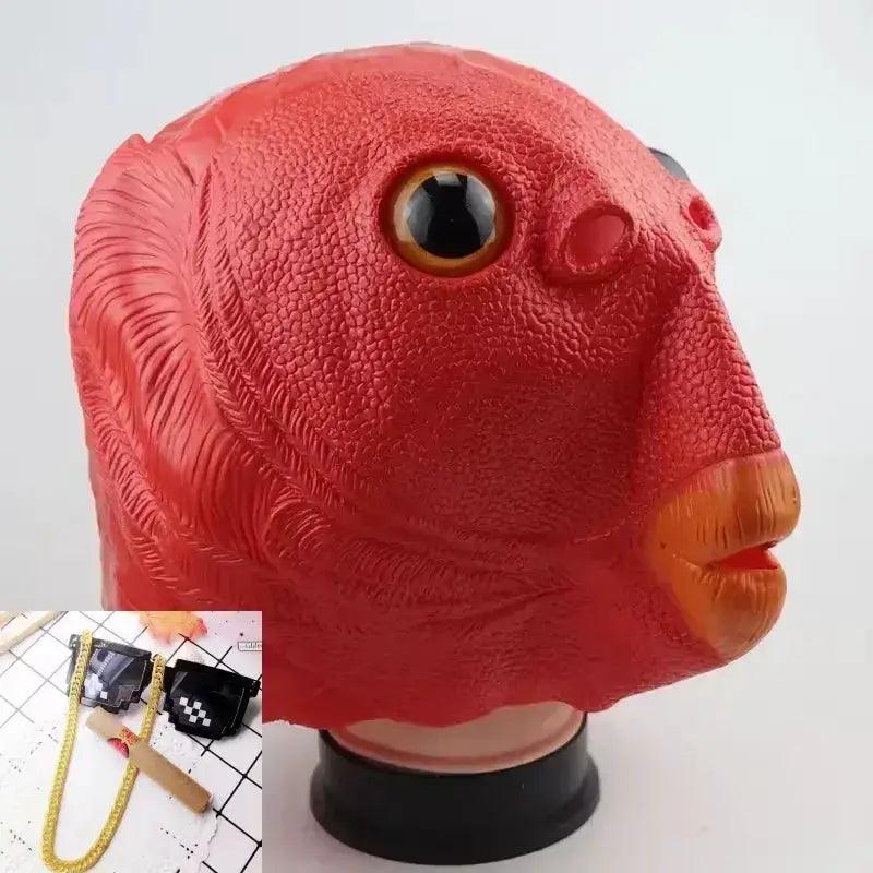  Funny Fish Head Mask Silica Gel For Halloween Parties -  ToylandEU™