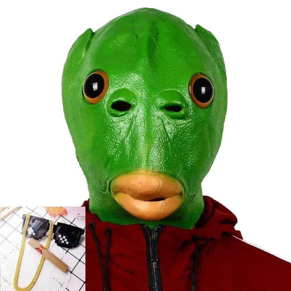  Funny Fish Head Mask Silica Gel For Halloween Parties -  ToylandEU™