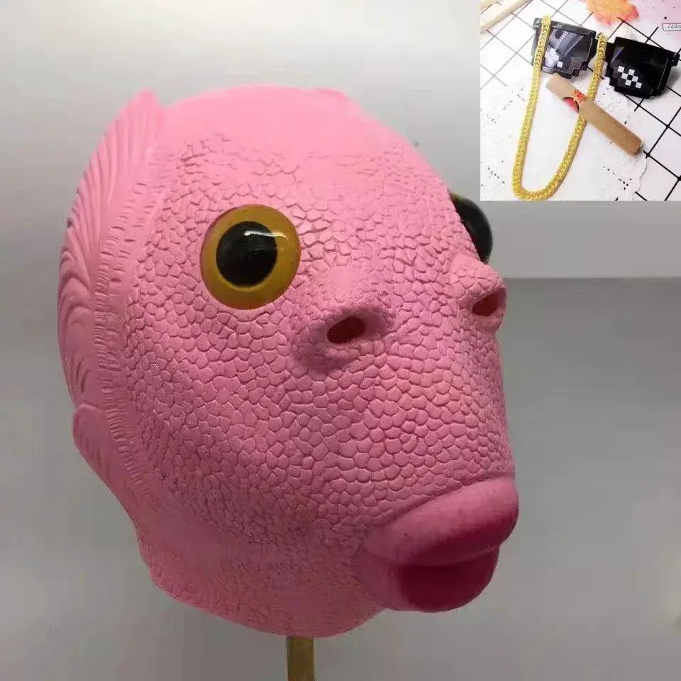 Funny Fish Head Mask Silica Gel For Halloween Parties -  ToylandEU™