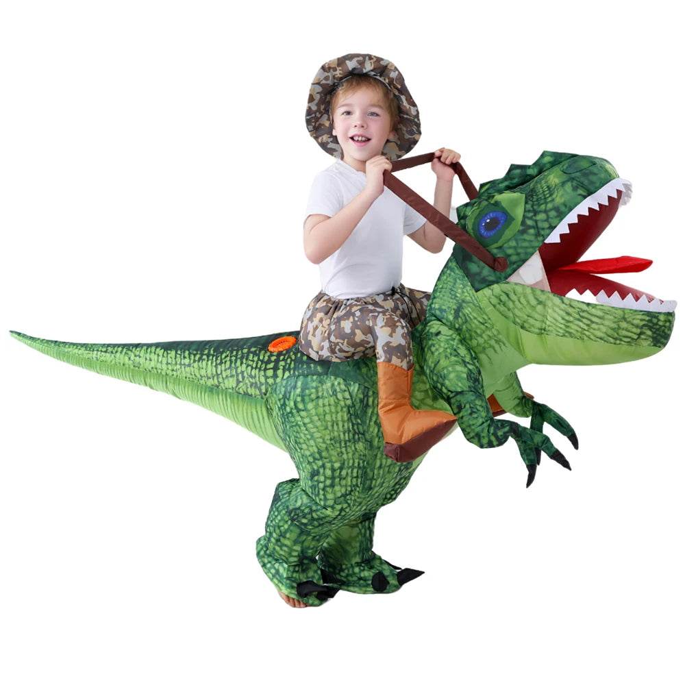 Funny Inflatable Dinosaur Costume Riding T Rex Kids - ToylandEU