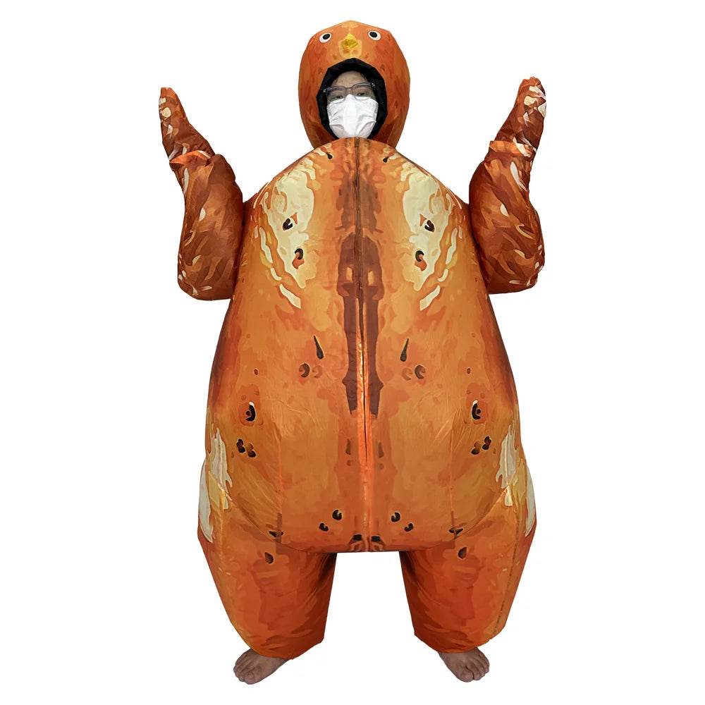 Funny Inflatable Turkey Costume Unique Outfit For Adults - ToylandEU