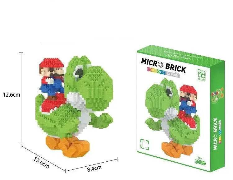 Funny Joy Cartoon Anime Dinosaur Blocks Building Toy Bricks Educational Brinquedos Children Christmas Gift - ToylandEU