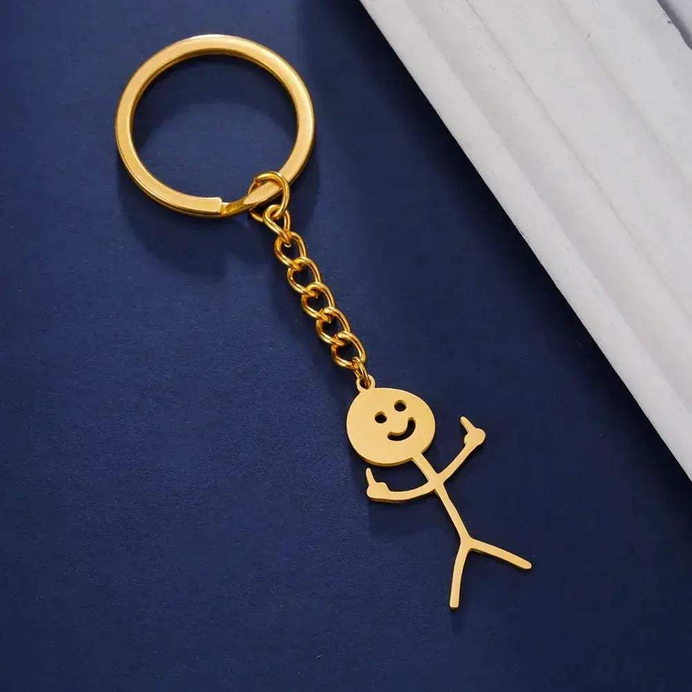 Funny Middle Finger Keychain Stainless Steel Gift For Friends - ToylandEU