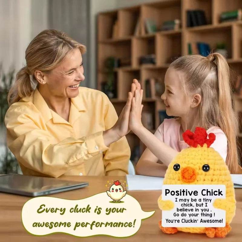 Funny Positive Crochet Dolls Emotional Support Gift for Mom Friend Home Party Office Desk Decoration - ToylandEU