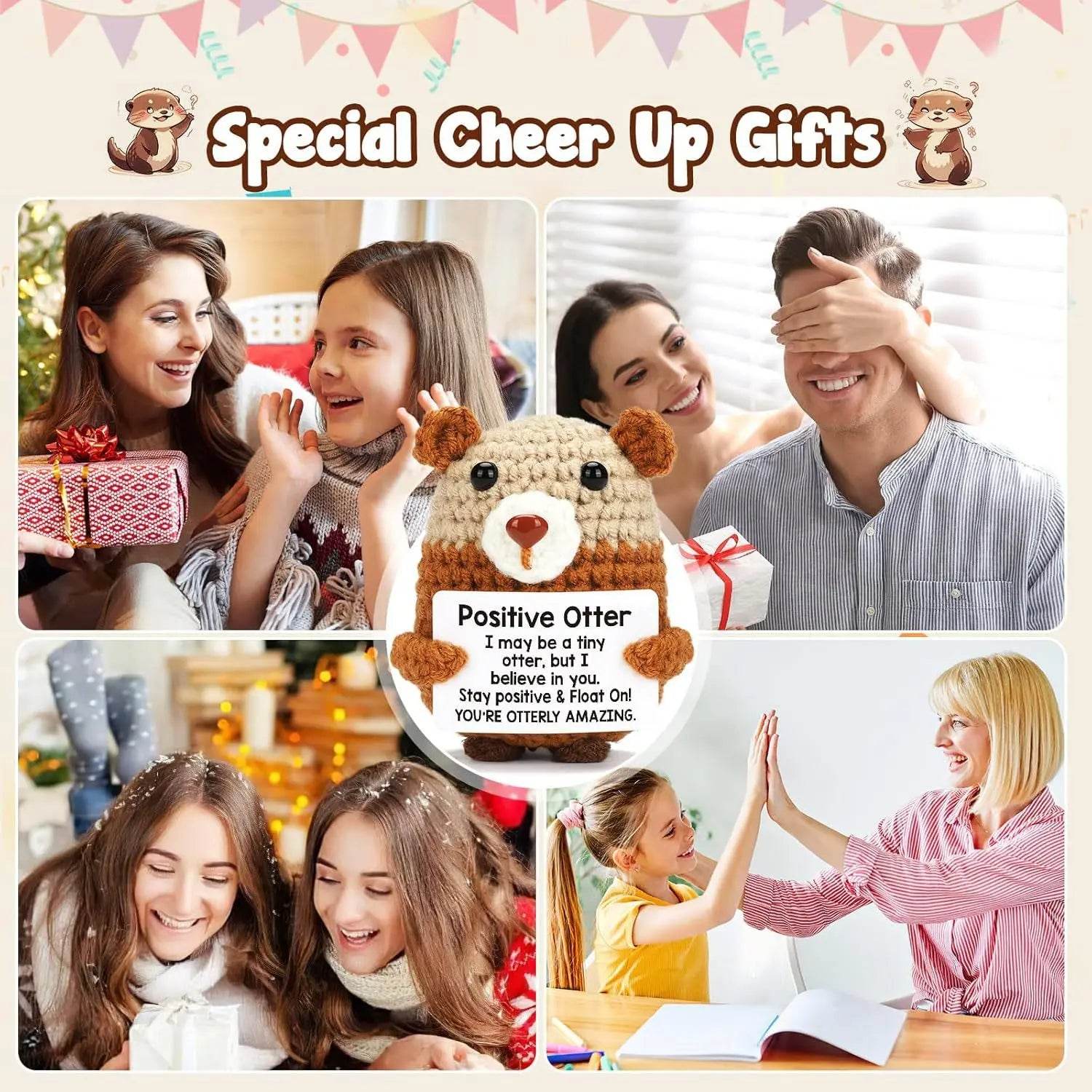 Funny Positive Crochet Dolls Emotional Support Gift for Mom Friend Home Party Office Desk Decoration - ToylandEU