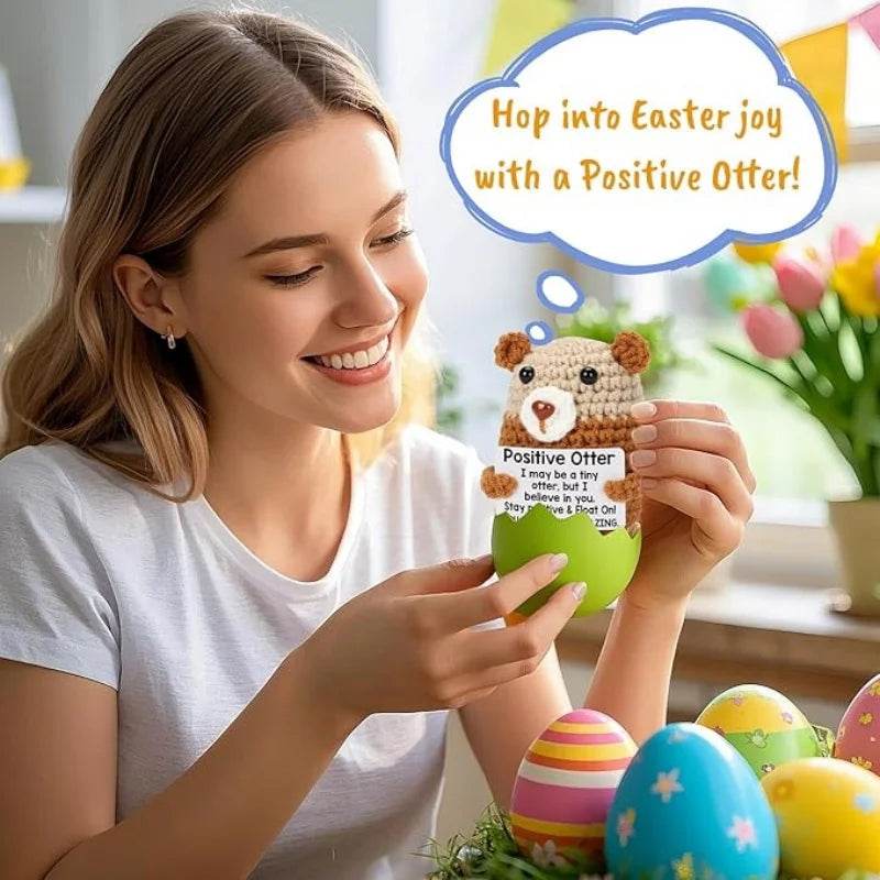 Funny Positive Crochet Dolls Emotional Support Gift for Mom Friend Home Party Office Desk Decoration - ToylandEU