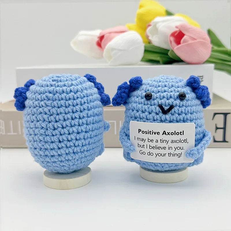 Funny Positive Crochet Dolls Emotional Support Gift for Mom Friend Home Party Office Desk Decoration - ToylandEU