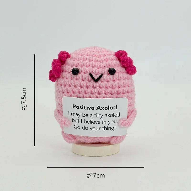 Funny Positive Crochet Dolls Emotional Support Gift for Mom Friend Home Party Office Desk Decoration - ToylandEU