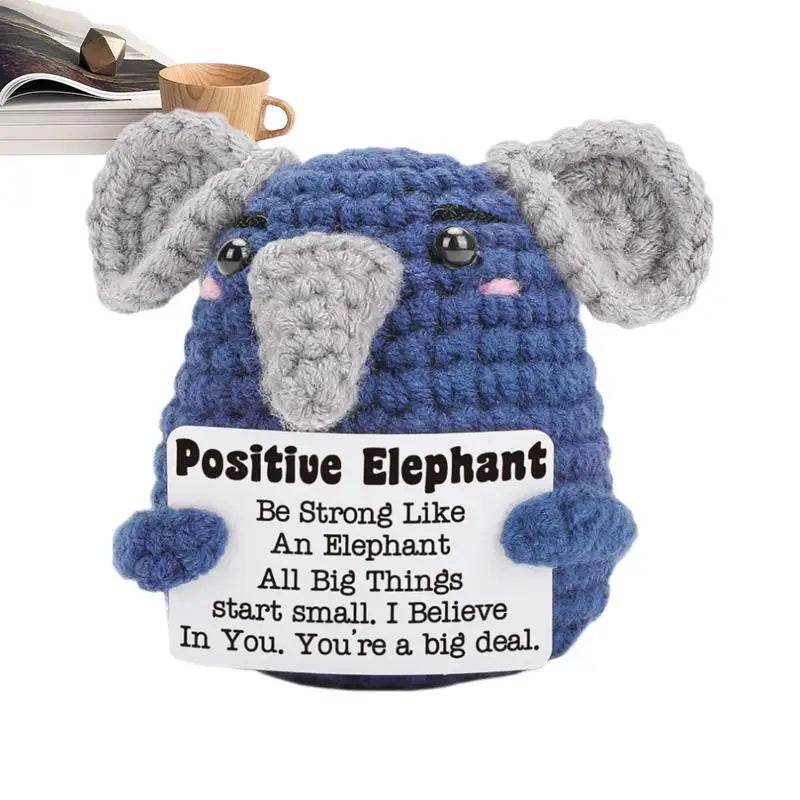 Funny Positive Crochet Dolls Emotional Support Gift for Mom Friend Home Party Office Desk Decoration - ToylandEU