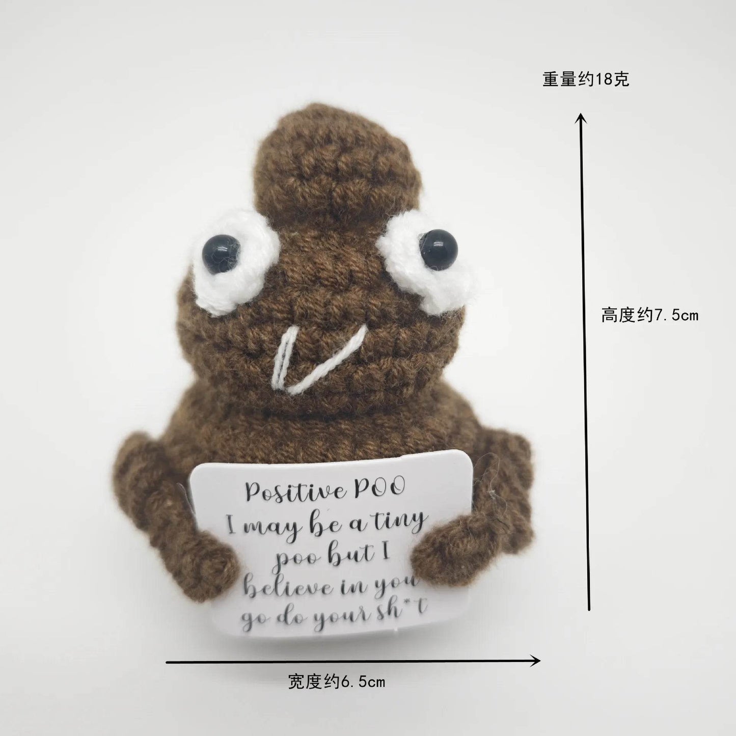 Funny Positive Crochet Dolls Emotional Support Gift for Mom Friend Home Party Office Desk Decoration - ToylandEU