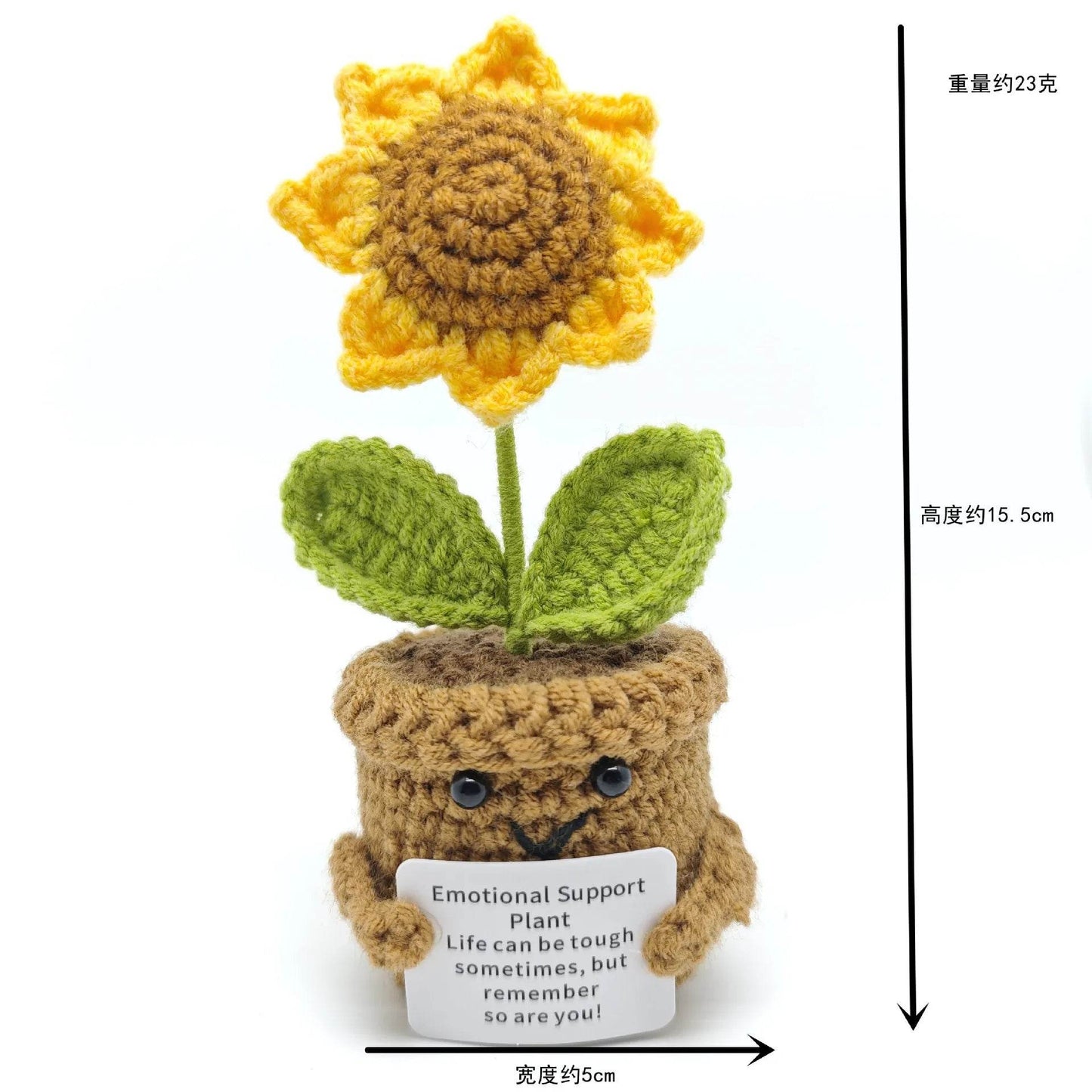 Funny Positive Crochet Dolls Emotional Support Gift for Mom Friend Home Party Office Desk Decoration - ToylandEU