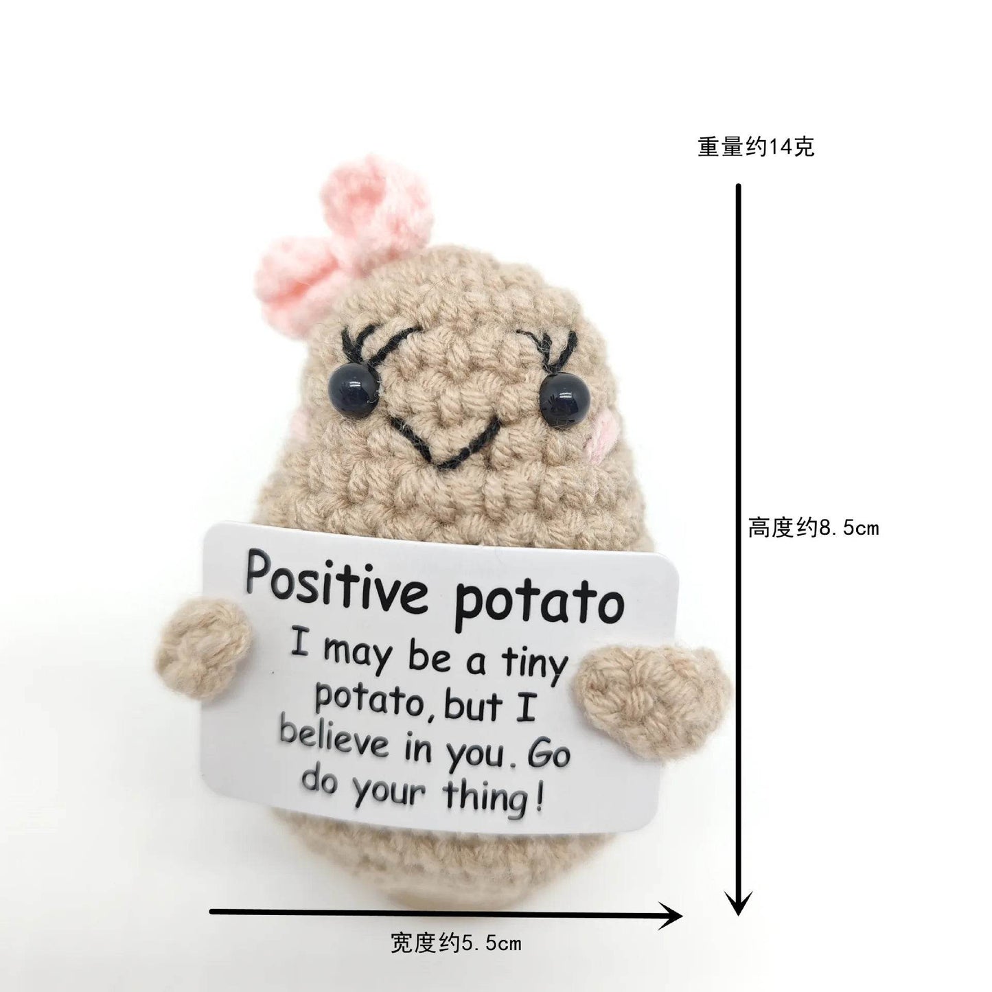 Funny Positive Crochet Dolls Emotional Support Gift for Mom Friend Home Party Office Desk Decoration - ToylandEU