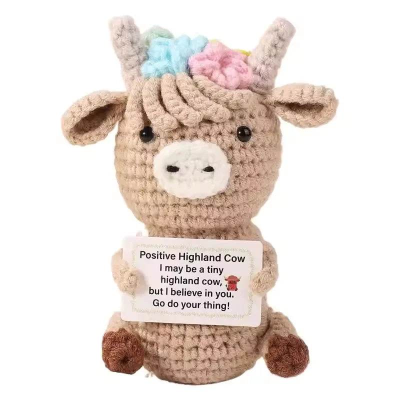 Funny Positive Crochet Dolls Emotional Support Gift for Mom Friend Home Party Office Desk Decoration - ToylandEU