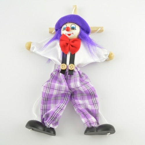 Colorful Pull String Puppet Clown Wooden Marionette AliExpress Toyland EU