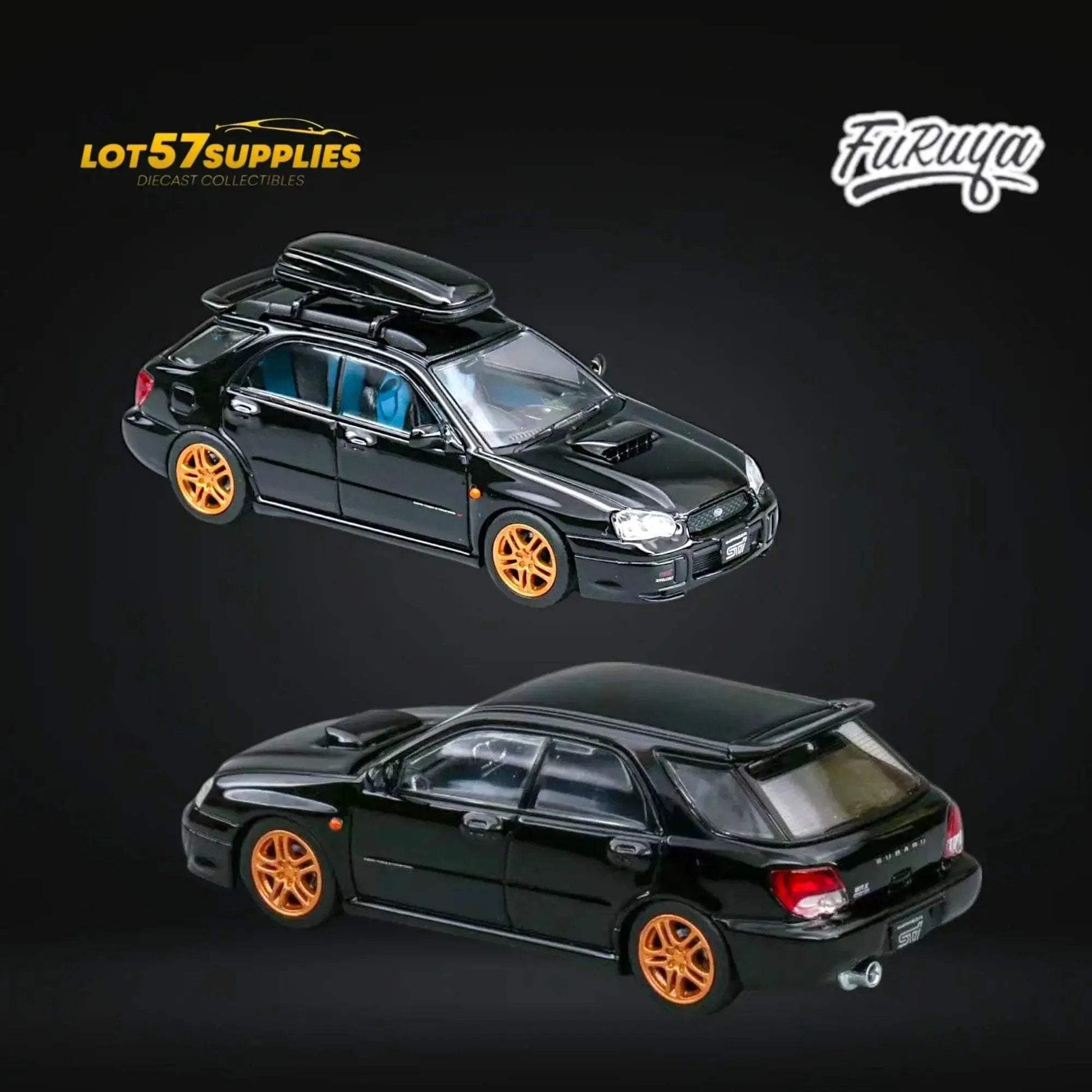 Furuya Subaru Impreza STi GD 8th Gen WAGON in Black 1:64 - ToylandEU