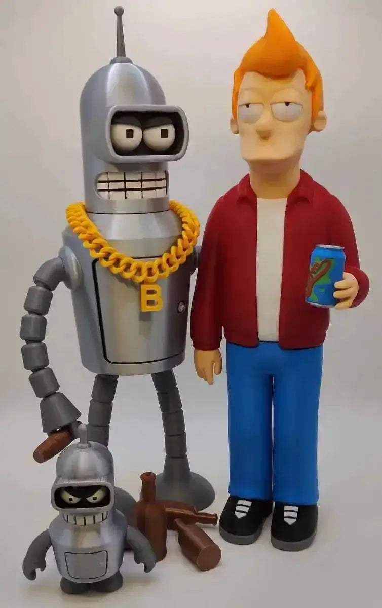 Futurama Fry And Bender Action Figures Collectible Gift Pack - ToylandEU