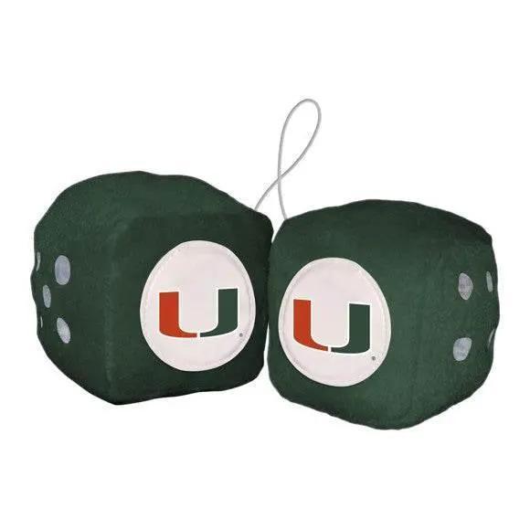  Miami Hurricanes Fuzzy Dice Car Decor Embroidered Patch -  ToylandEU™