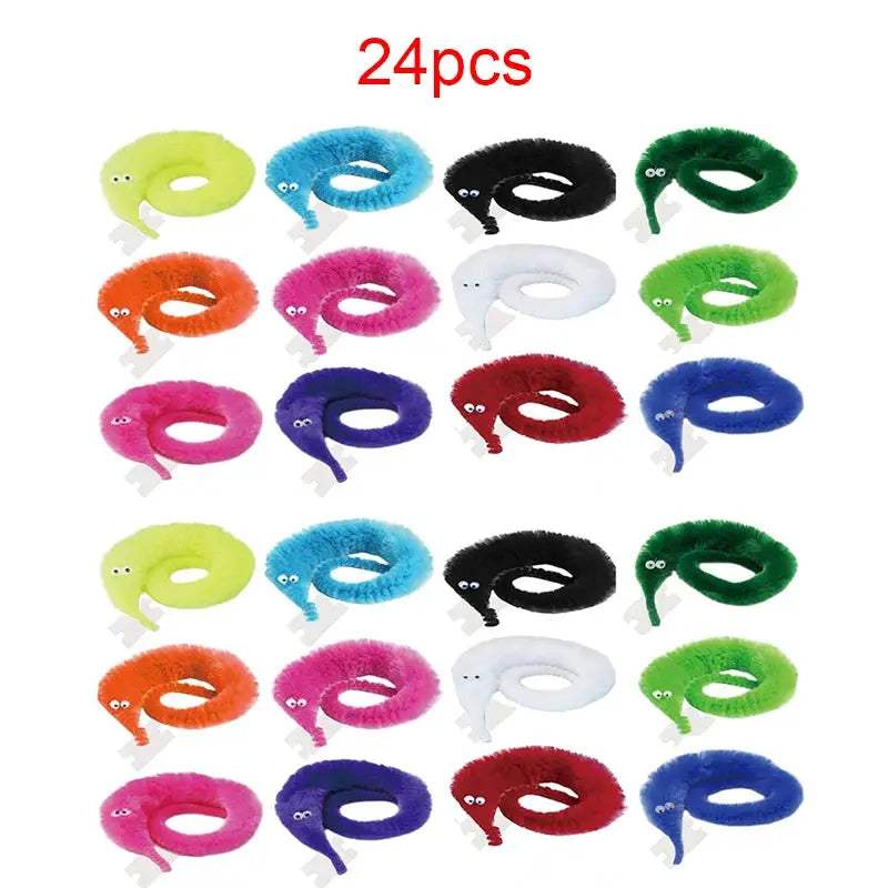 Fuzzy Magic Worm Toy On Invisible String Beginner Friendly - ToylandEU