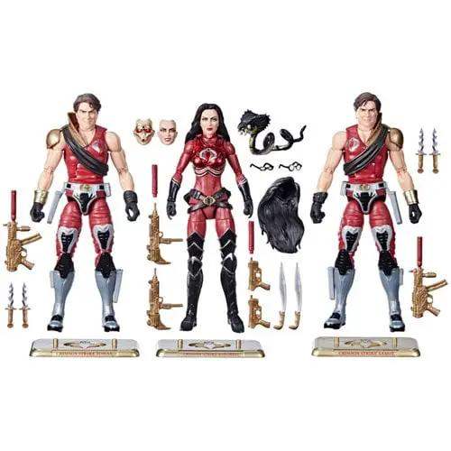 G.I. Joe Classified Series Crimson Strike Team Baroness, Tomax & Xamot 6-Inch Action Figures - ToyShnip