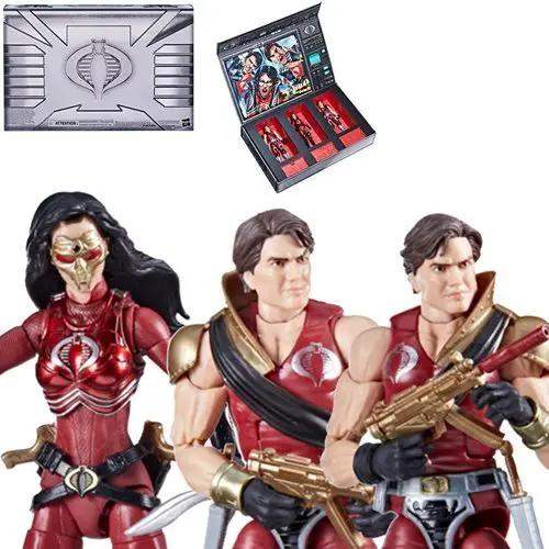G.I. Joe Classified Series Crimson Strike Team Baroness, Tomax & Xamot 6-Inch Action Figures - ToyShnip