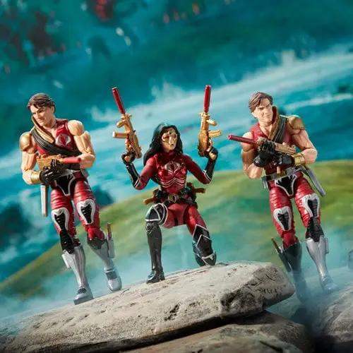 G.I. Joe Classified Series Crimson Strike Team Baroness, Tomax & Xamot 6-Inch Action Figures - ToyShnip