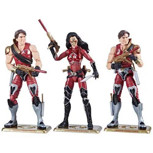 G.I. Joe Classified Series Crimson Strike Team Baroness, Tomax & Xamot 6-Inch Action Figures - ToyShnip
