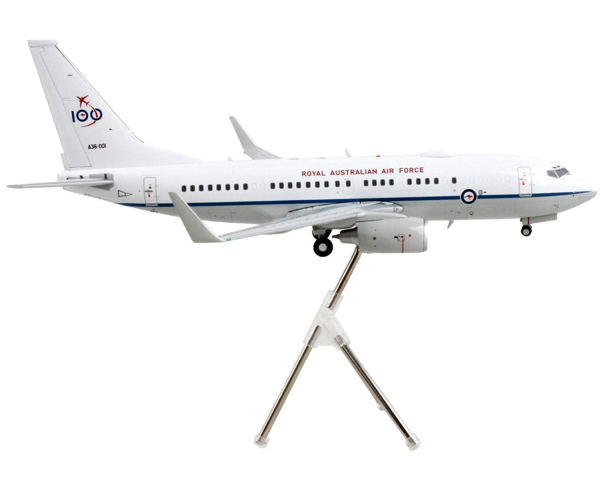 Boeing 737-700 Transport Aircraft | 1/200 Diecast Aircraft Model | GeminiJets | Royal Australian Air Force 100th Anniversary - A36-001 Series