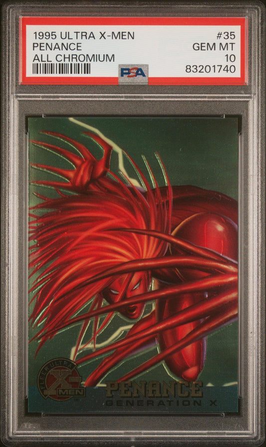 1995 ULTRA X-MEN ALL CHROMIUM PENANCE ALL CHROMIUM #35 - PSA 10 - ToylandEU